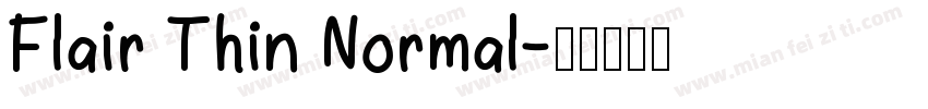 Flair Thin Normal字体转换